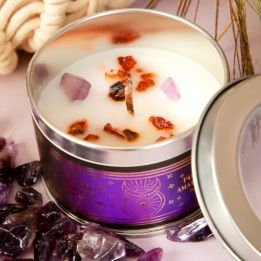 Vela v.CRYSTAL Purifica Casas (Lavanda-Amatista)